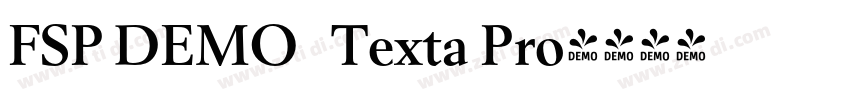 FSP DEMO   Texta Pro字体转换